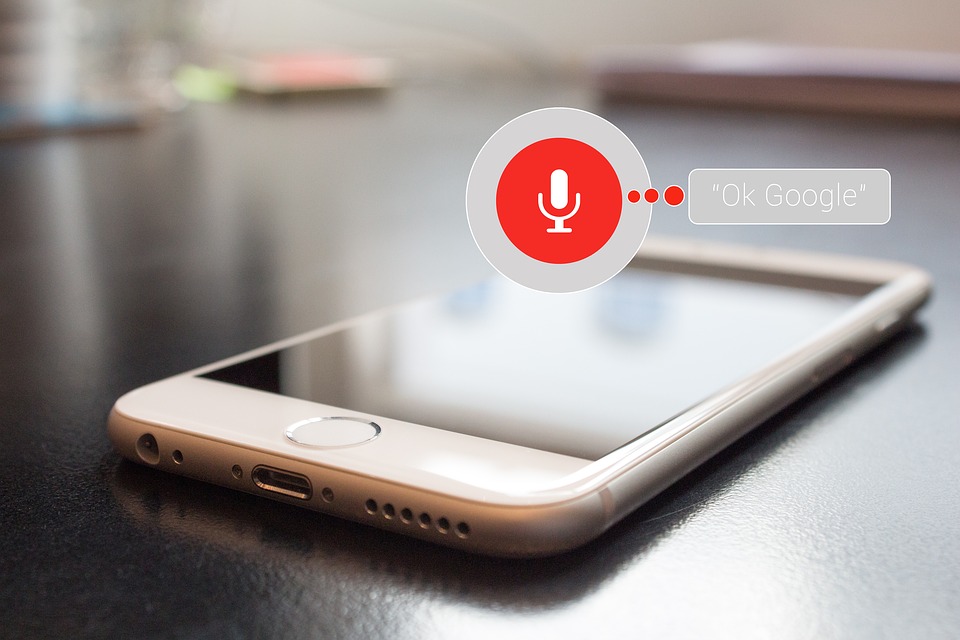 Voice search technology using cell phone and saying ok Google. 