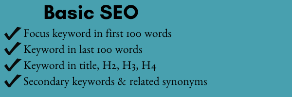 writing process stages basic seo